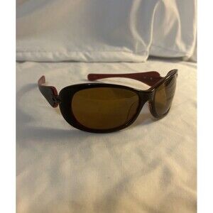 Oakley DANGEROUS Sunglasses Gloss Black Red Wrap Yellow Lens